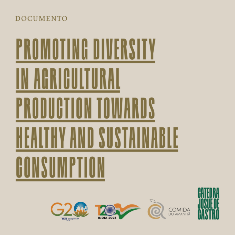 Diversidade na Produção Agrícola para uma Alimentação Saudável e Sustentável