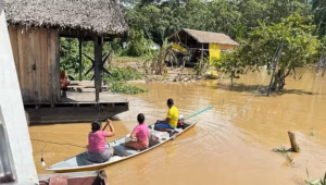 Familia no município amazonense de Humaita
