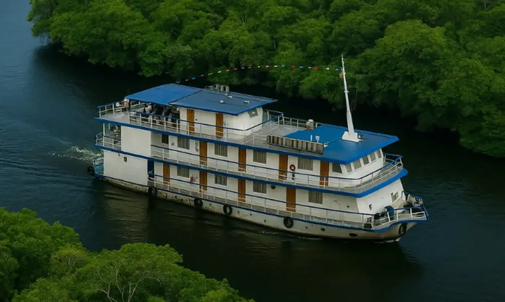 Embarcação fará percurso entre Manaus e Belém pelo Rio Amazonas