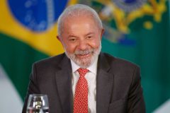 Lula durante evento no Palacio do Planalto