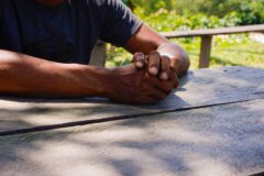 O presidente da comunidade Silas Rodrigues