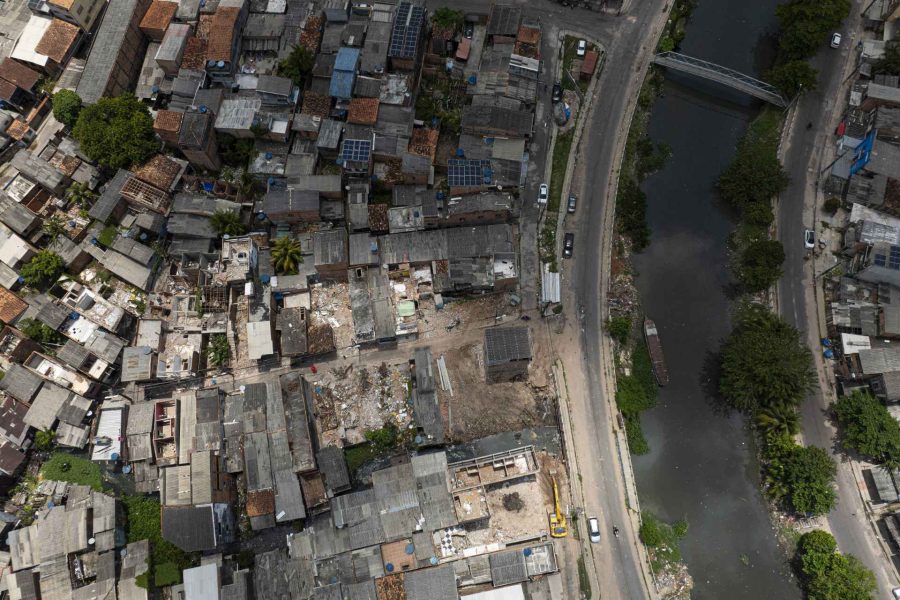 Passagem Vitória, em Belém quase totalmente desocupada junto ao canal Tucunduba