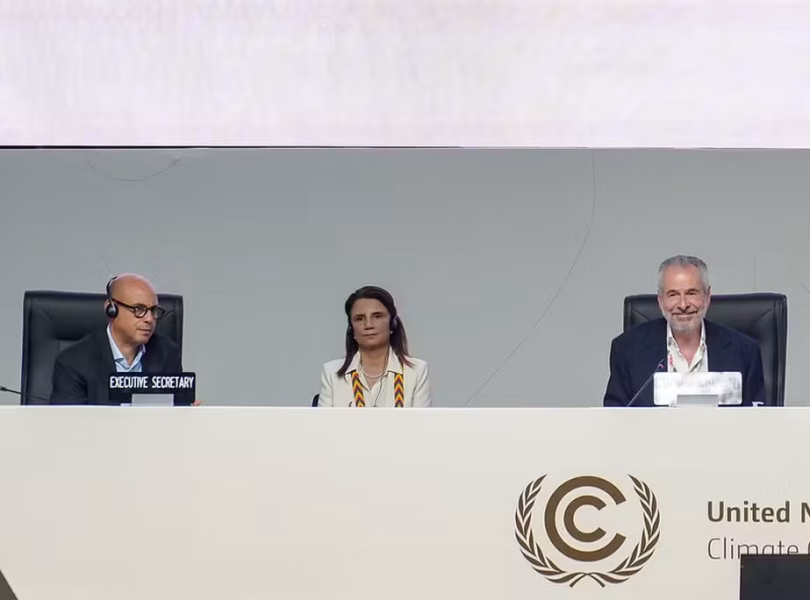 Simon Stiell Chefe do Clima da ONU Ana Toni a CEO da COP30