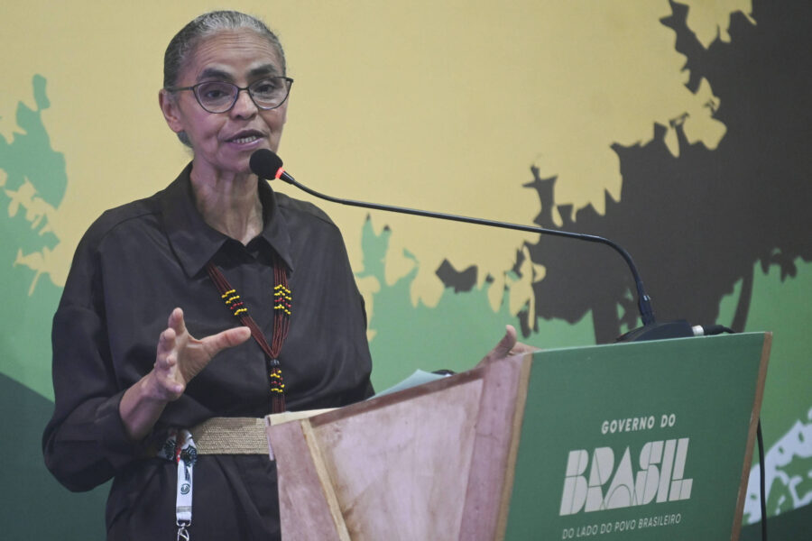 ministra do Meio Ambiente Marina Silva em evento na COP30
